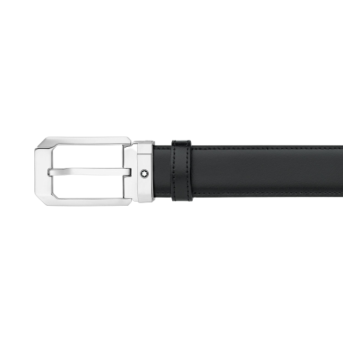 Cintura reversibile in pelle nera/marrone #2