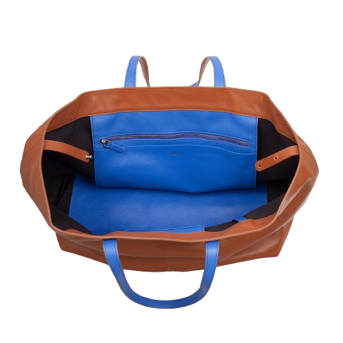 Dudubags Colorful - Borsa in pelle Cannella #5