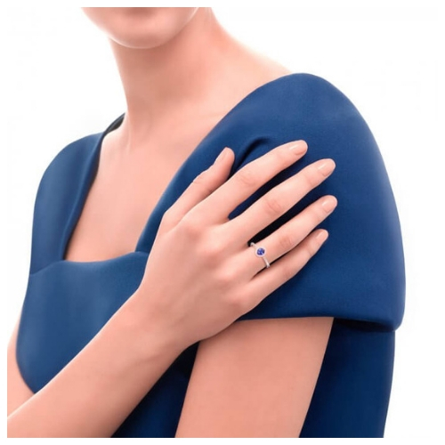 ReCarlo Anello Gemma Brillanti e Zaffiro #3